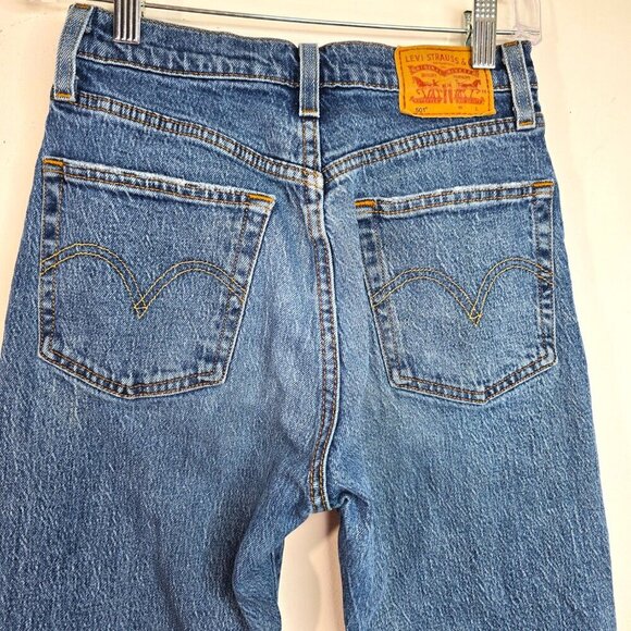 Vintage Levi’s 501 Red Tag Button Fly Denim Jeans Skinny Denim Jeans - Picture 6 of 8